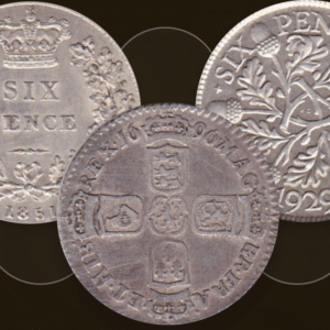 British Silver Sixpence Coins