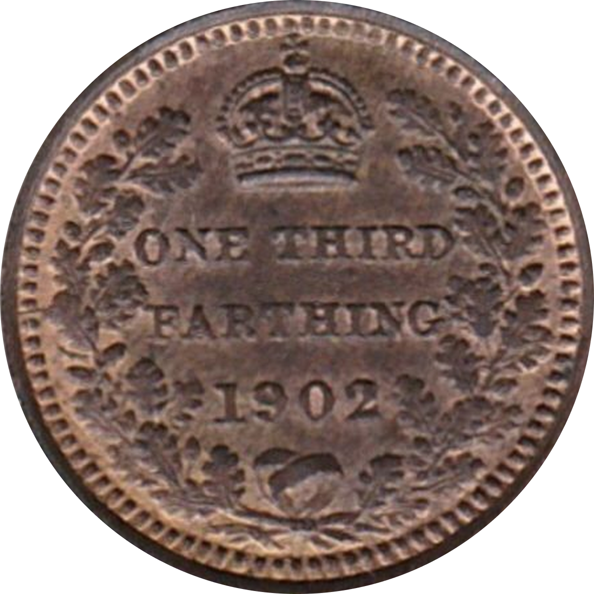 British Copper And Bronze Third Farthing Coins