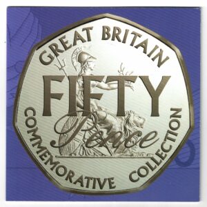 Fifty Pence Six Coin commemorative set. These coins were made in cupro-nickel. Queen Elizabeth on Obverse. In Stock ready for dispatch.