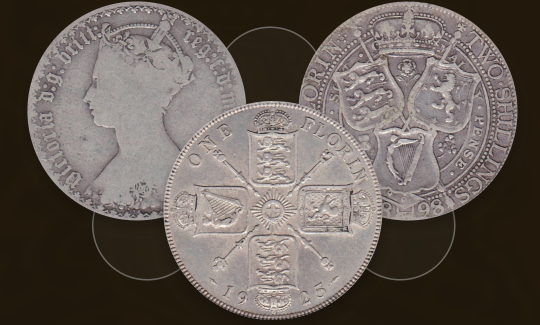 British Silver Florin Coins