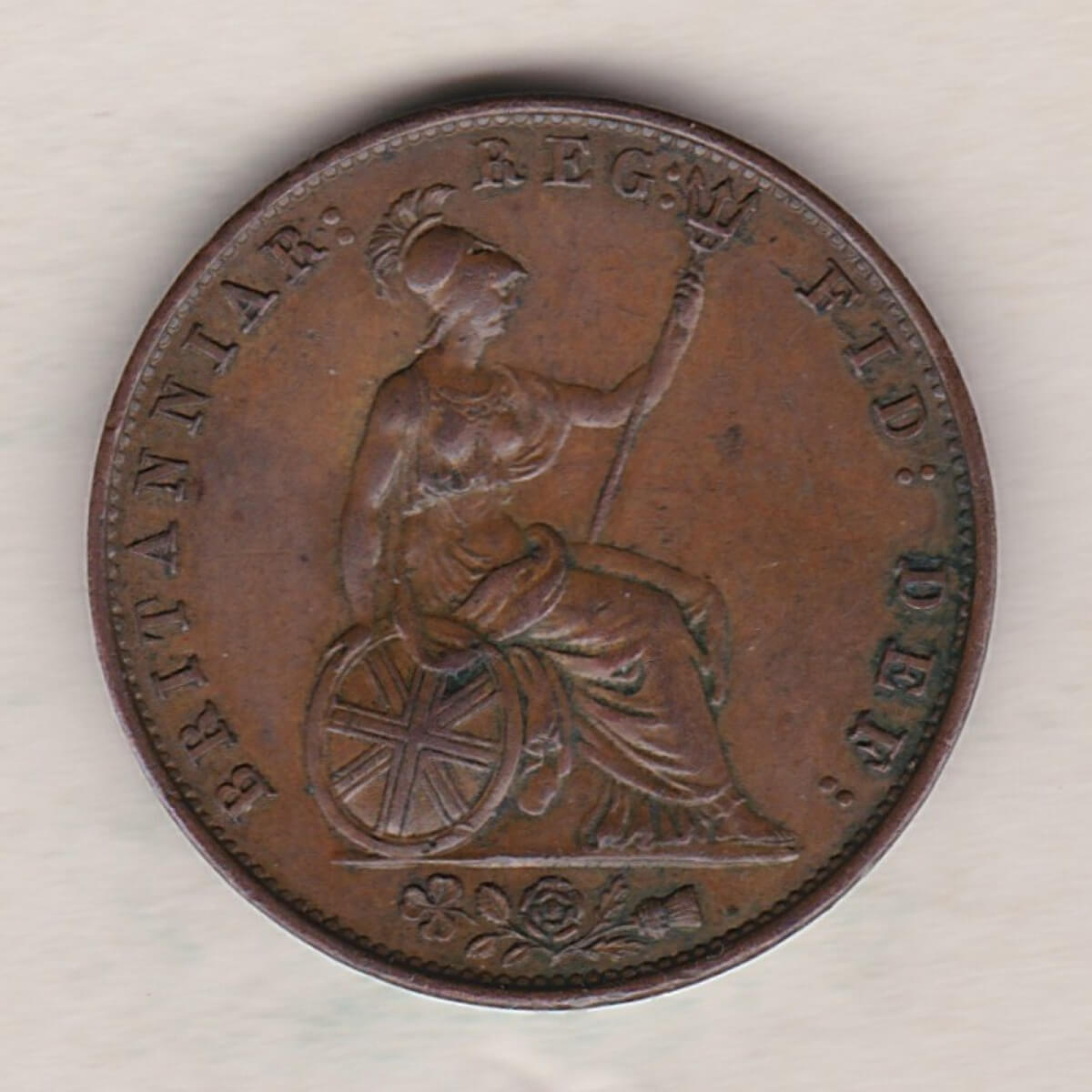 1852 Copper Halfpenny - Victoria Young Head - Image 2