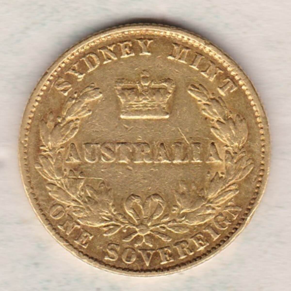 1867 Australia Gold Sovereign Coin - Image 2