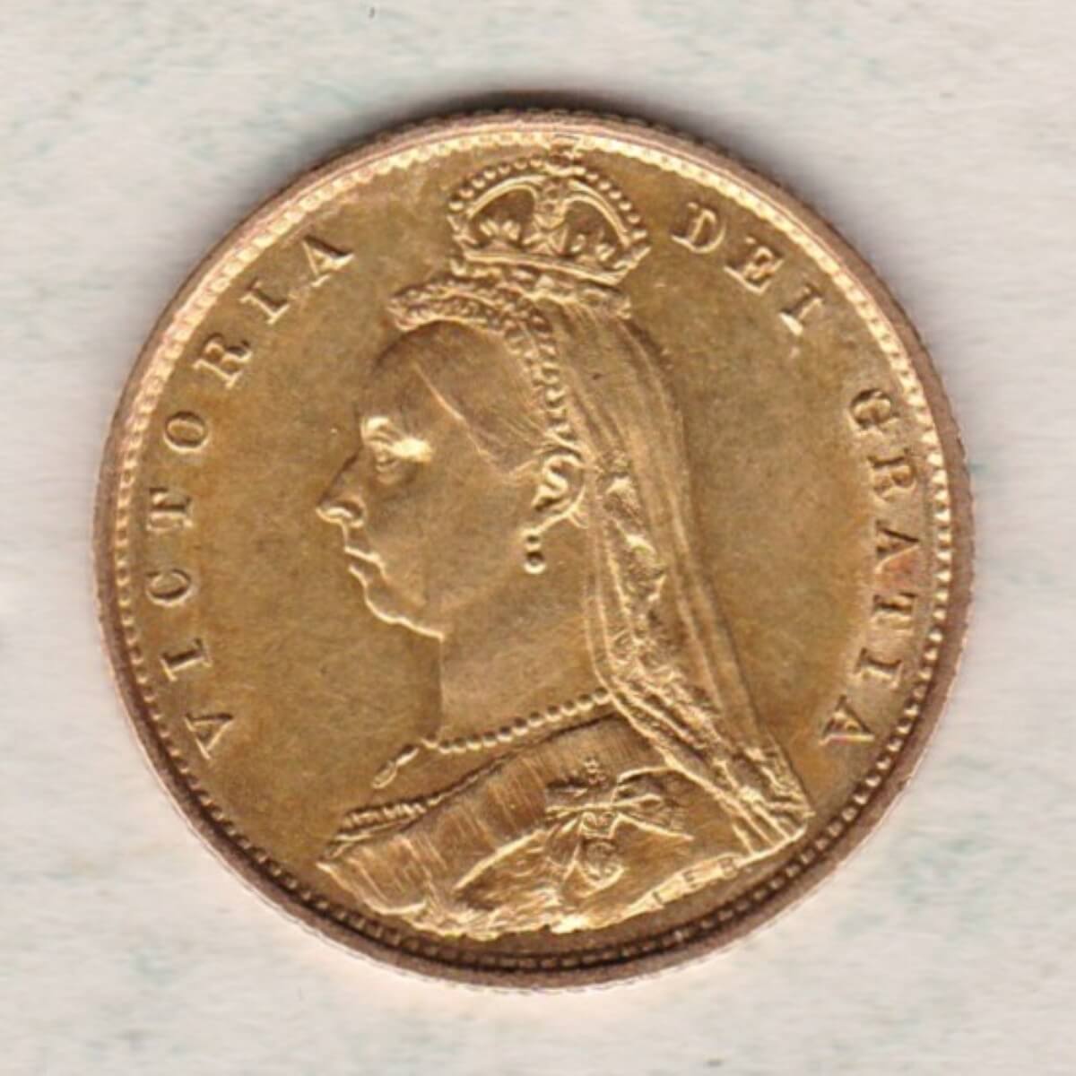 1887 Gold Half Sovereign - Victoria Jubilee Head - Image 2