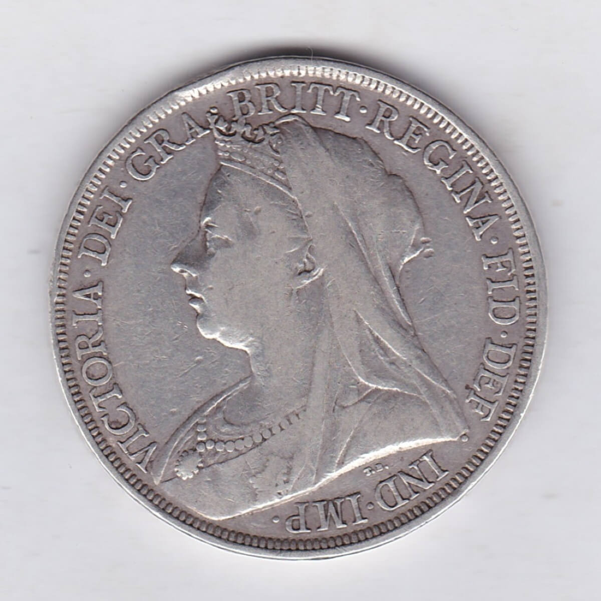 1900 LXIII Silver Crown - Victoria Old Head - Image 2