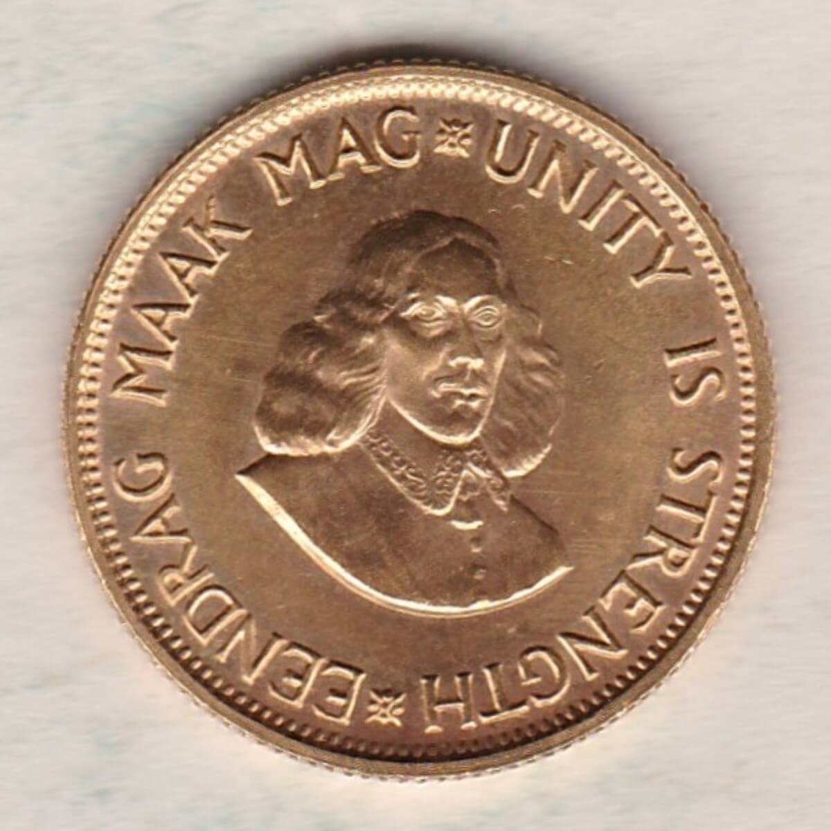 1974 South Africa Gold Two Rand Coin - Image 2