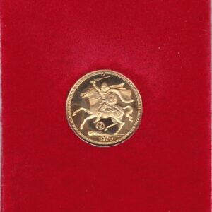1979 Isle Of Man Gold Proof Half Sovereign. This half Sovereign coin was struck in 22 carat Gold and weighs approx. 3.99 grams.