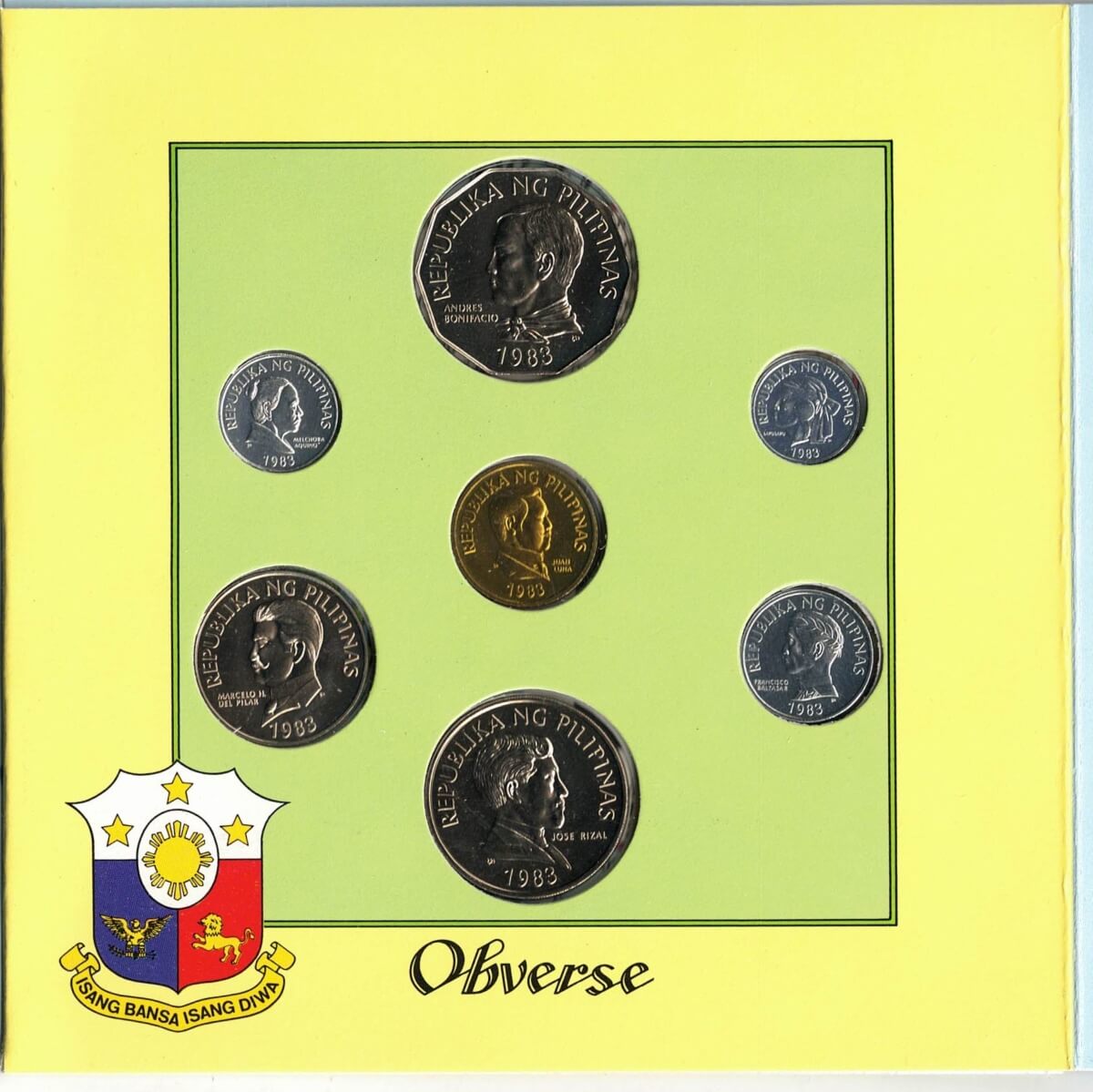 1983 Philippines Brilliant Uncirculated Seven Coin Collection - Image 3