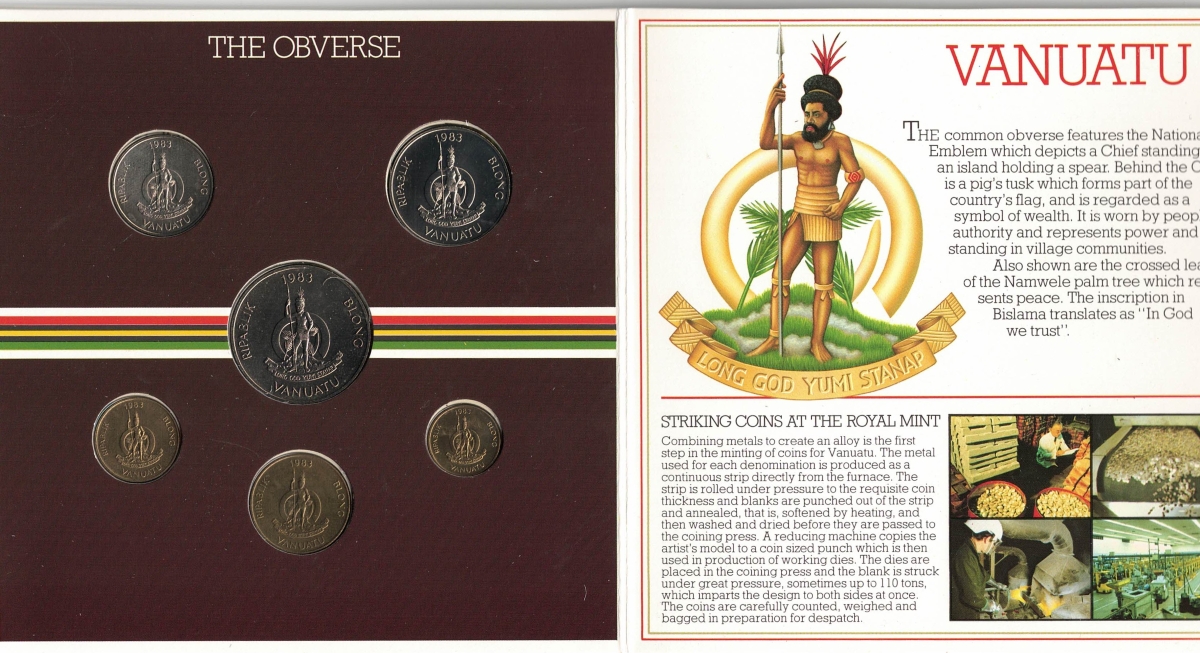 1983 Vanuatu Brilliant Uncirculated Six Coin Set - Image 4