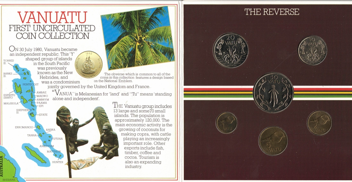 1983 Vanuatu Brilliant Uncirculated Six Coin Set - Image 3