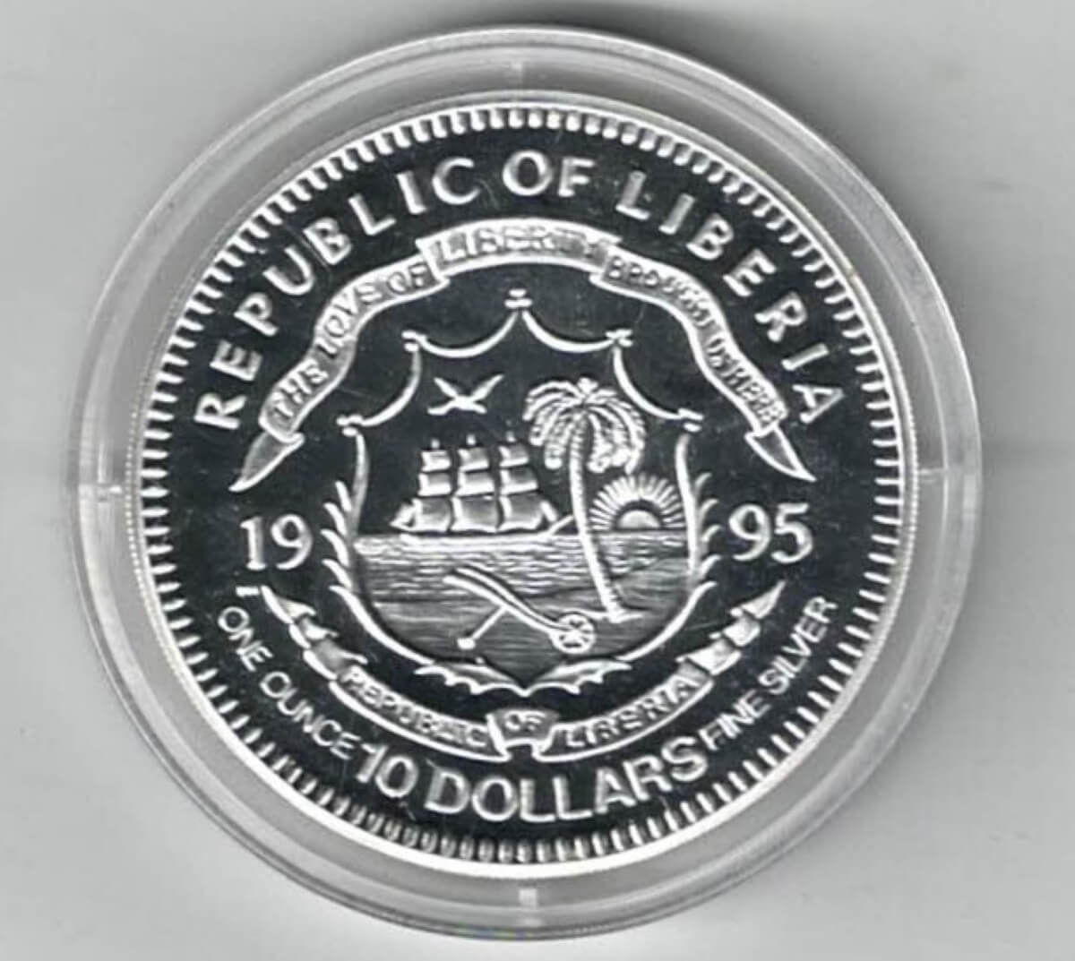 1995 Liberia Silver One Ounce Jean Alesi - Image 2
