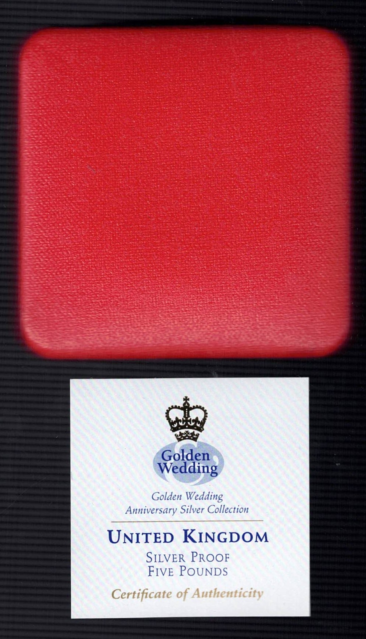 1997 Five Pound Silver Proof Golden Wedding Coin - Image 3