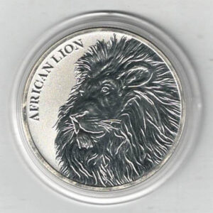 2018 Chad Silver One Ounce African Lion Coin. The coin contains one ounce of 9999 fine silver . All of our silver coins are in stock.