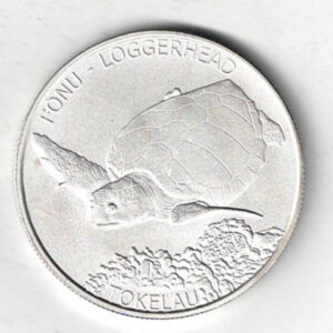 2019 Tokelau Silver One Ounce Fonu Loggerhead Turtle. The coin contains one ounce of 999 fine silver . All of our silver coins are in stock.