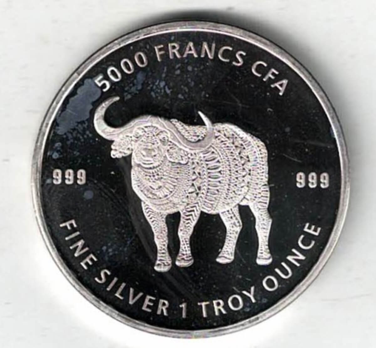 2020 Chad Silver One Ounce Buffalo Coin. The coin contains one ounce of 999 fine silver . All of our silver coins are in stock.