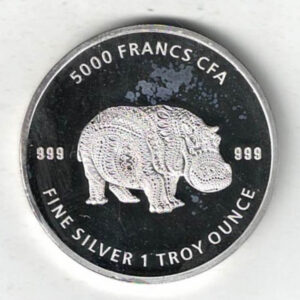 2020 Chad Silver One Ounce Hippo Coin. The coin contains one ounce of 999 fine silver . All of our silver coins are in stock.