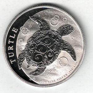 2020 Fiji Silver One Ounce Hawksbill Taku Turtle Coin. The coin contains one ounce of 999 fine silver . All of our silver coins are in stock.