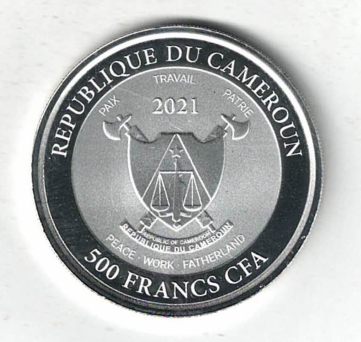 2021 Cameroon Silver One Ounce Mandrill Coin - Image 2