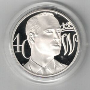 2022 Five Pounds Piedfort Silver Proof Prince William's 40th Birthday. This Piedfort comes in a box with certificate/booklet.