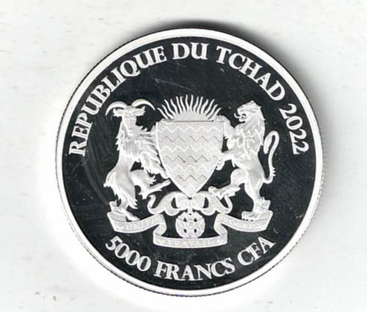 2022 Chad Silver One Ounce Zebra Coin - Image 2