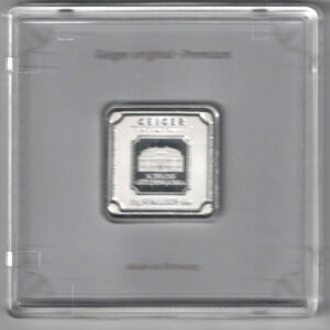 Cased Geiger Edelmetalle Twenty Gram Square Silver Bar. All of our silver bars have been pre-owned and are in stock. You are buying one silver bar.