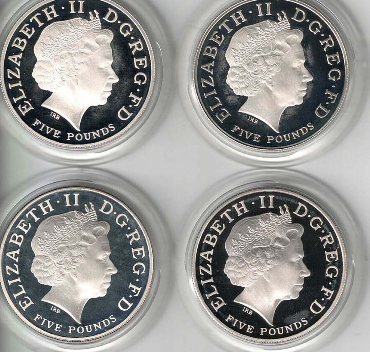 Boxed Countdown To London 2012 Silver Proof Five Pound Coin Set - Image 2