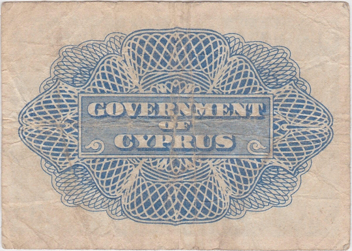 P28a Cyprus Three Piastres Banknote - Image 2