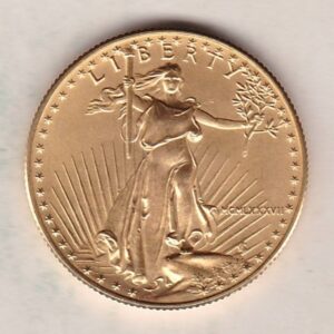 1988 Gold USA Half Ounce Eagle coin. Investment half ounce gold coin featuring Liberty on the Obverse. The Eagle on the Reverse.