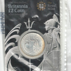 2008 Silver Britannia One Ounce In Card Pack. The coin contains one ounce of fine silver. All of our silver coins have been pre-owned and are in stock.
