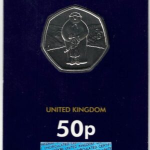 2019 The Snowman cupro nickel coin featuring Queen Elizabeth II on the Obverse. The coin is in stock and ready to despatch.