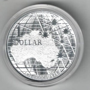 2020 Silver Australia One Ounce Beneath The Southern Skies. Elizabeth II is on the obverse, A mine on the reverse. All coins are in stock.