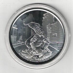 2022 Tokelau Silver One Ounce Komodo Dragon A.I Apocalypse Coin. The coin contains one ounce of 999 fine silver . All of our silver coins are in stock.