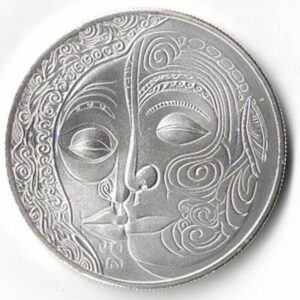 2024 Silver Niue One Ounce Maori Coin. Charles III is on the obverse. The coin contains one ounce of 999 fine silver. All coins in stock