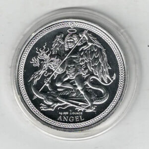 2025 Isle Of Man Silver One Ounce Angel Coin. The coin contains one ounce of 999 fine silver. All of our silver coins are in stock.