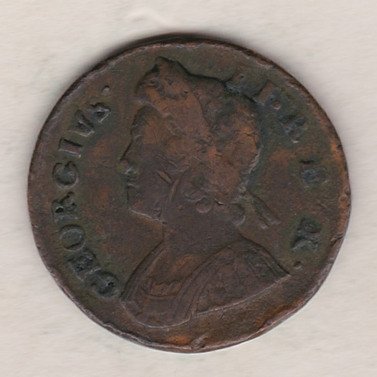 1735 Copper Halfpenny - George II - Image 2