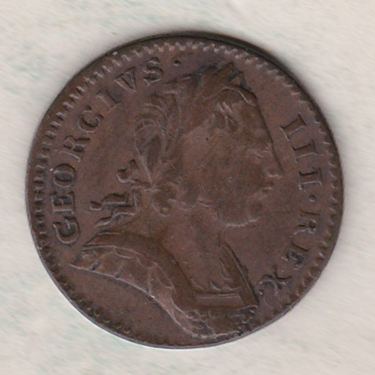 1773 Copper Farthing - George III - Image 2