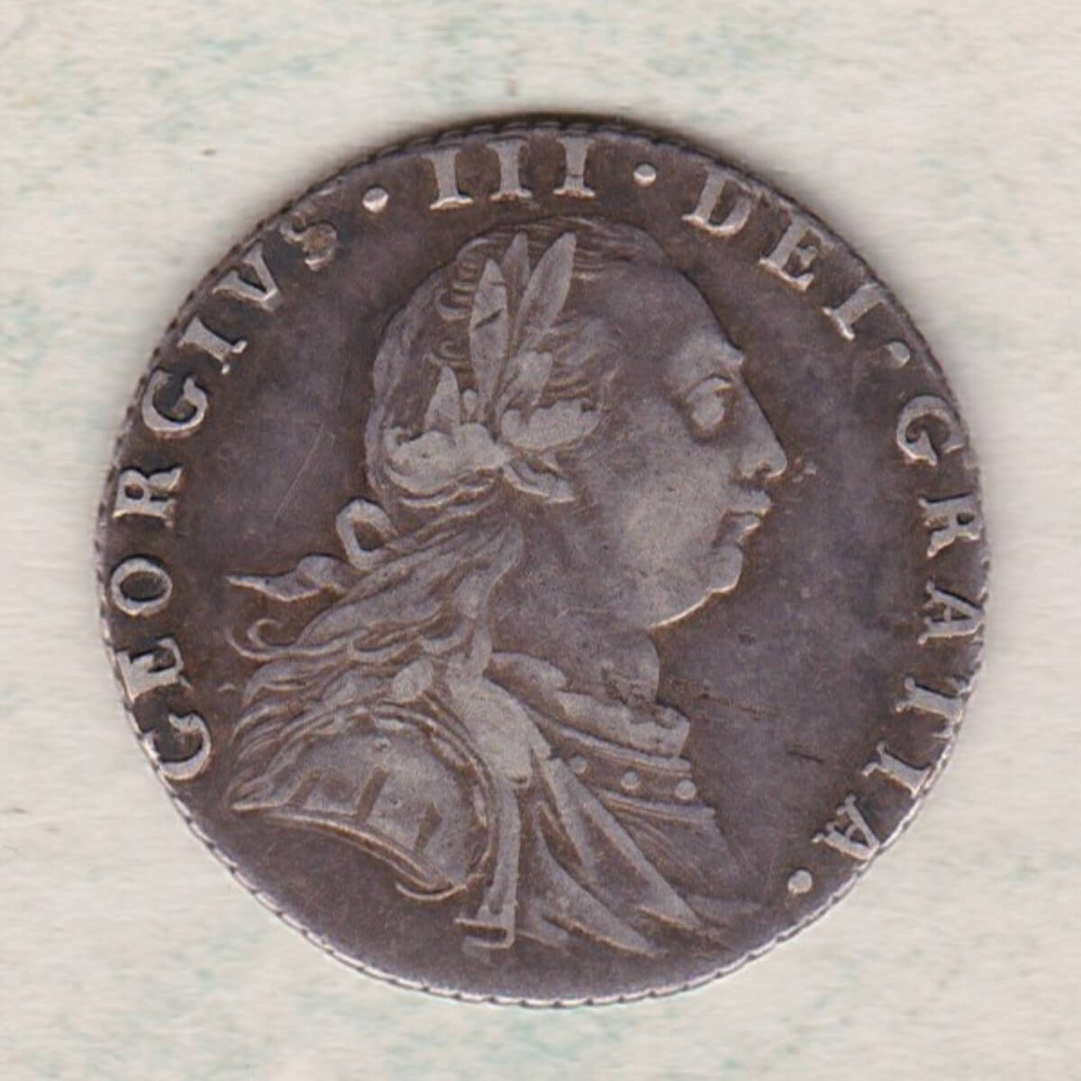 1787 Silver Sixpence - With Hearts - Image 2