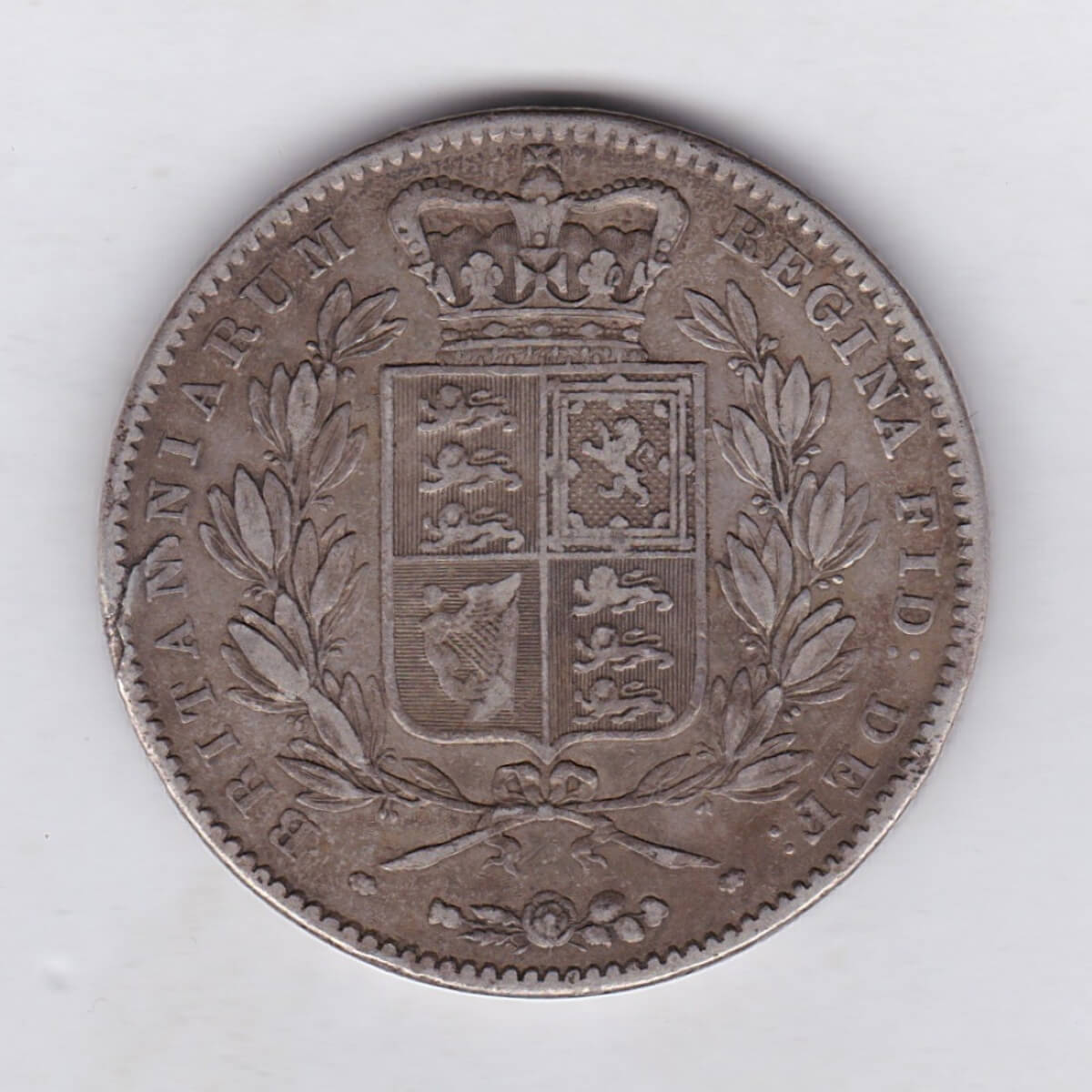 1847 Silver Crown Coin - Victoria Young Head - Image 2