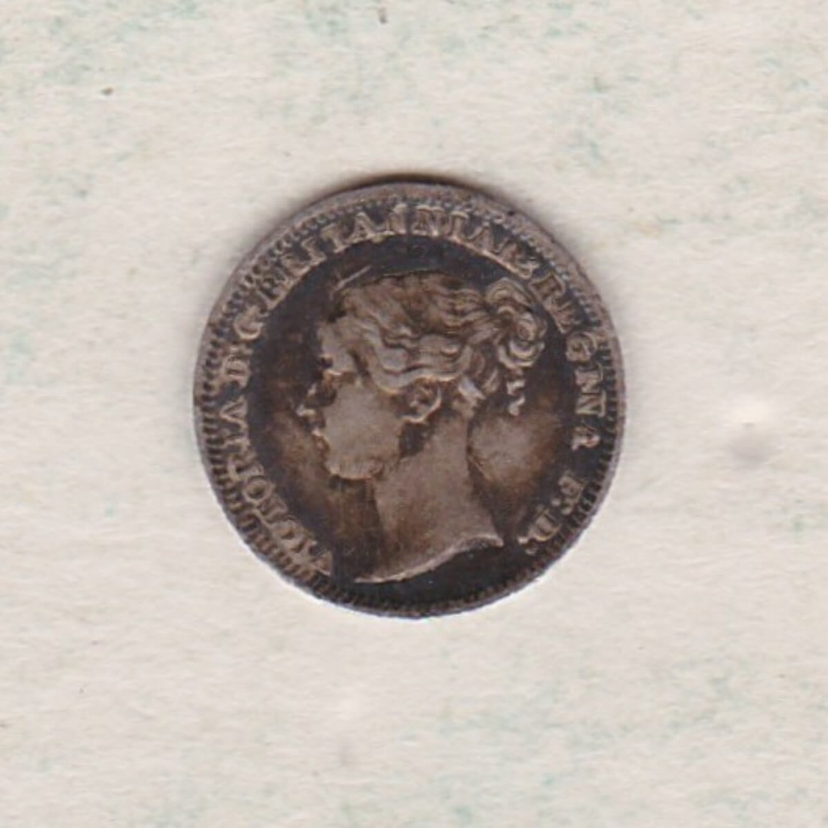 1886 Silver Maundy Penny - Victoria Young Head - Image 2