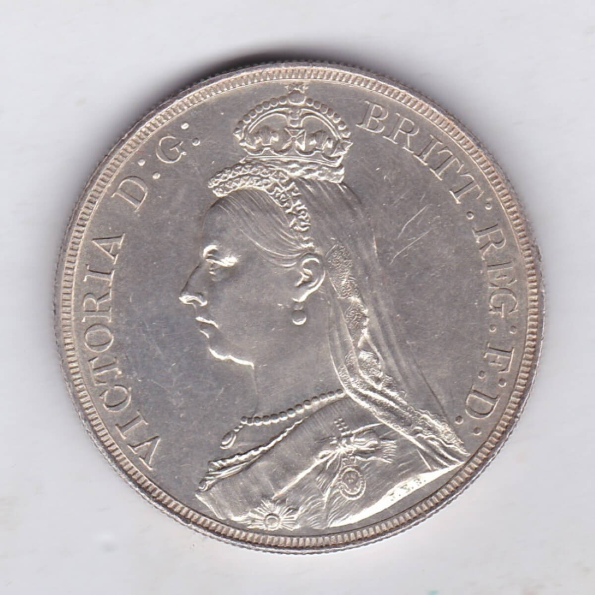 1887 Silver Crown - Victoria Jubilee Head - Image 2