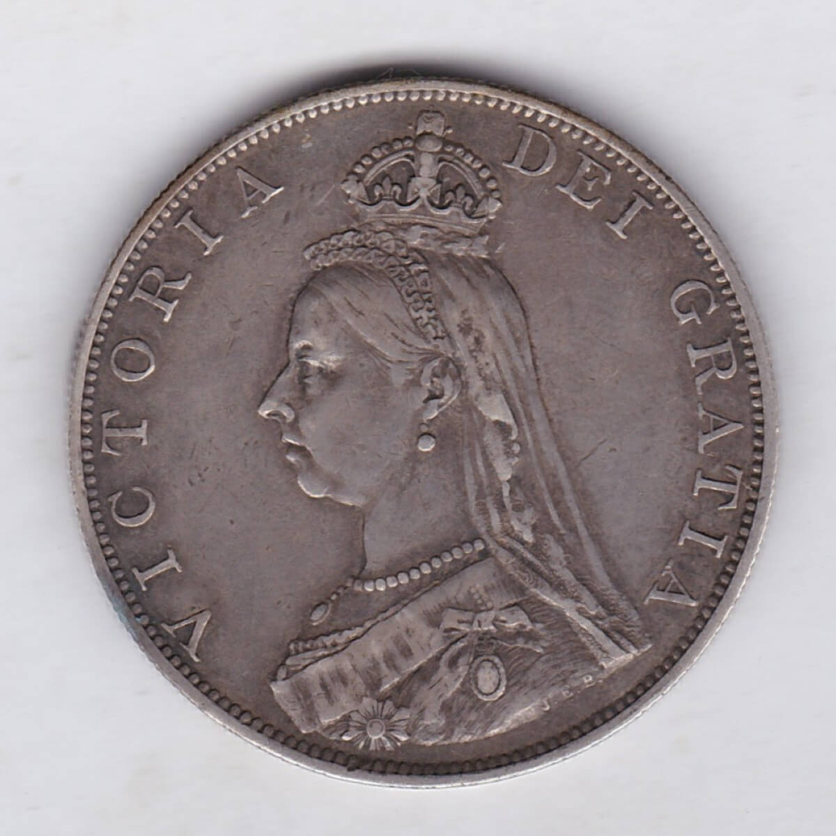 1887 Silver Double Florin - Roman I - Image 2