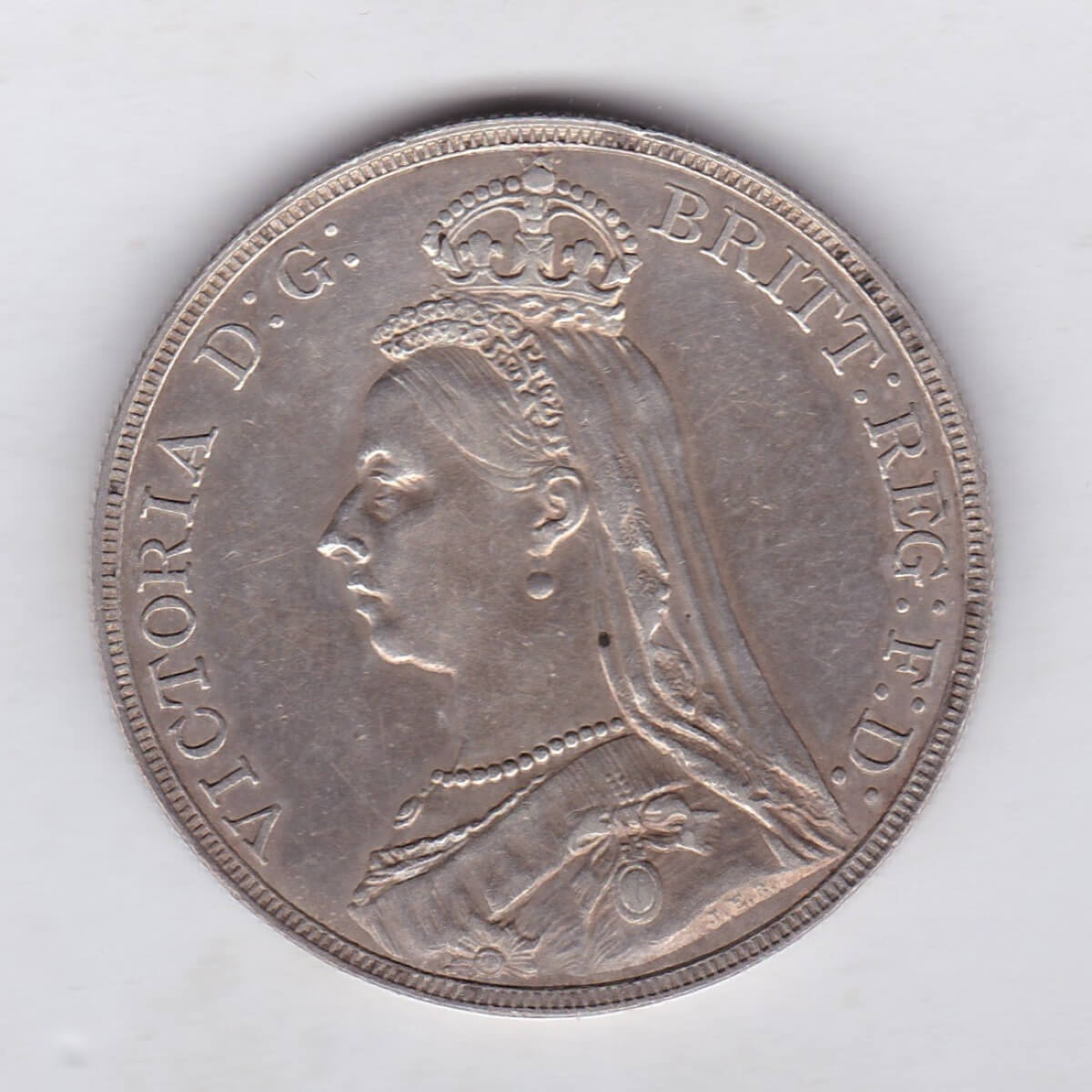 1890 Silver Crown - Victoria Jubilee Head - Image 2