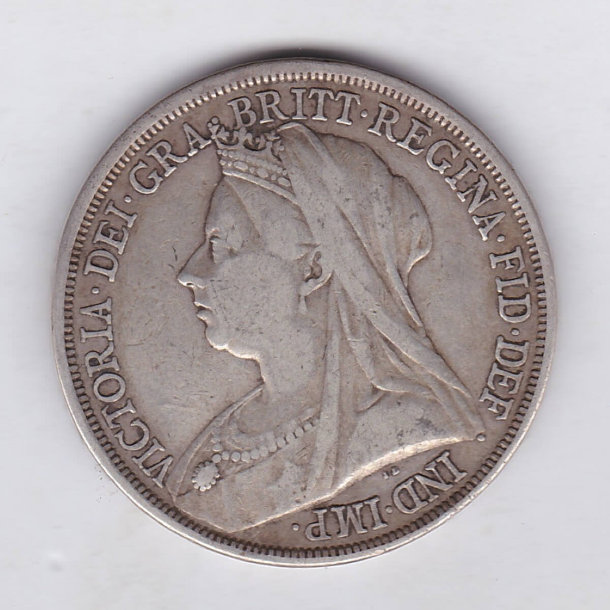 1893 LVI Silver Crown - Victoria Old Head - Image 2