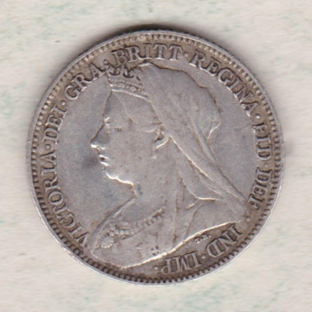 1894 Silver Sixpence – Victoria Old Head - Image 2
