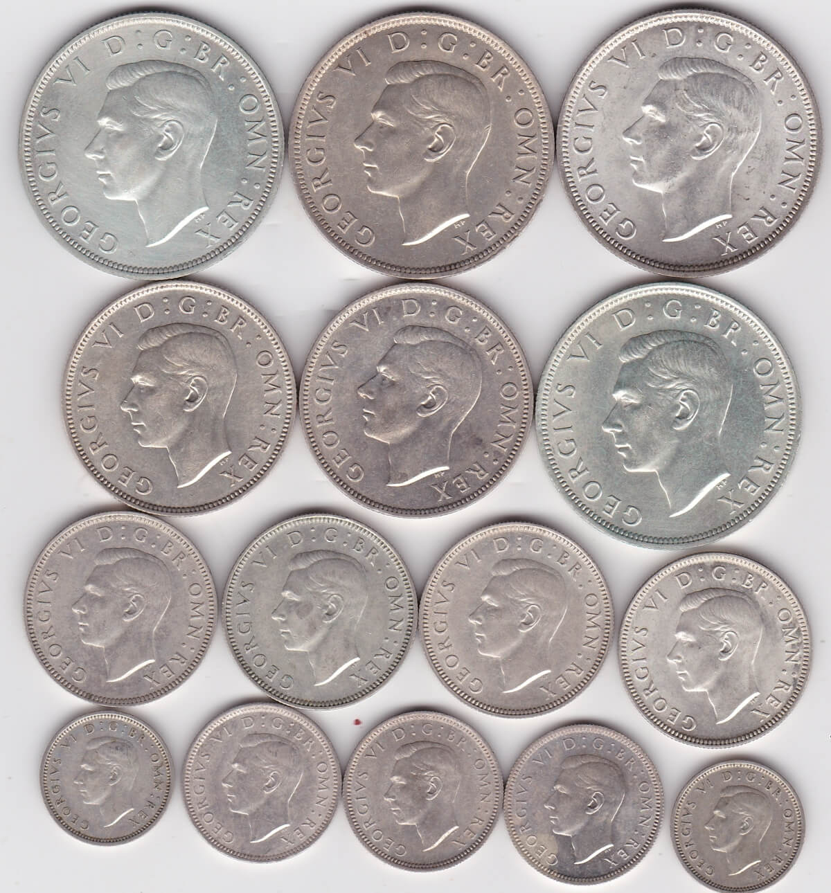 1937 To 1946 Fifteen Coin Silver Selection - Image 2