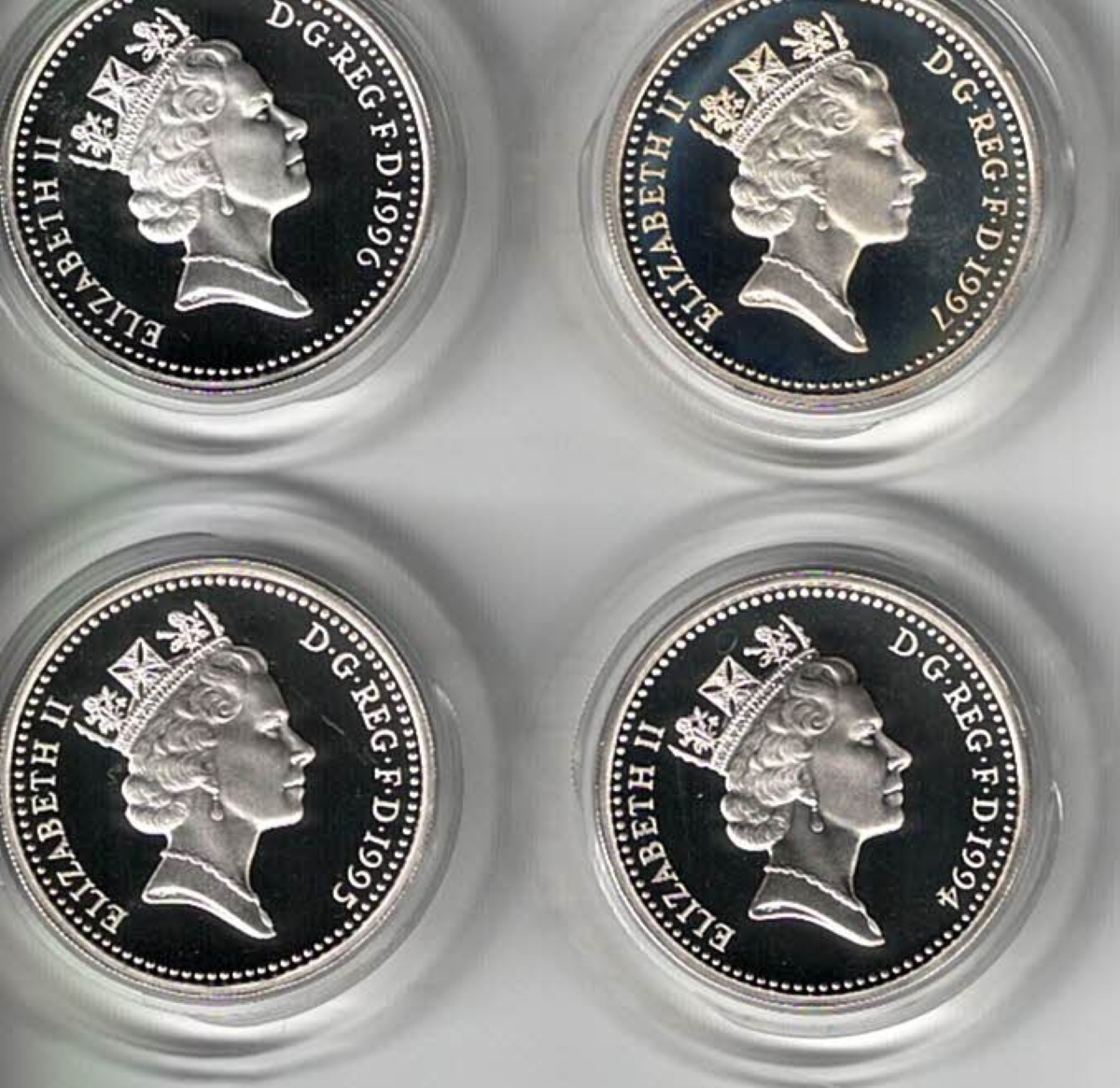 1994-1997 One Pound Silver Proof United Kingdom Collection - Image 2