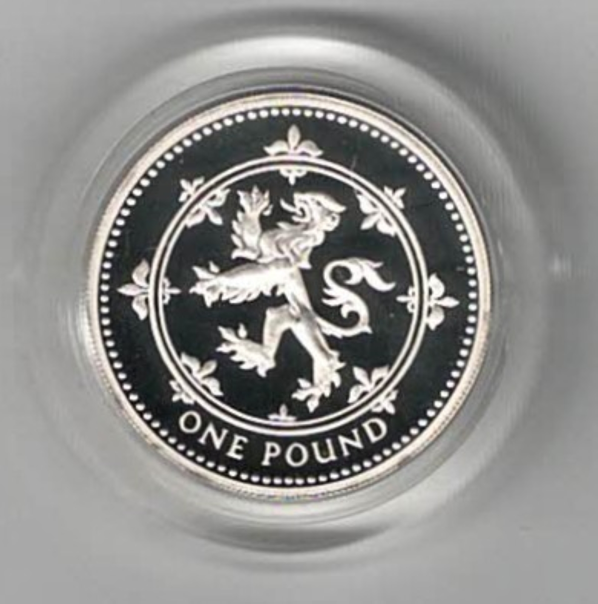 1994 One Pound Piedfort Silver Proof Scottish Lion. This double thickness coin includes the original box and certificate. Ready for dispatch.