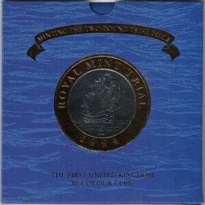1994 Royal Mint Trial Two Pounds Four Piece Set featuring Elizabeth II on the obverse. All coins are in stock for despatch.