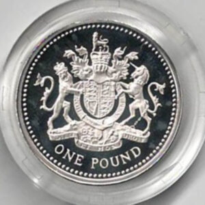 2008 One Pound Silver Proof Coin in presentation box. Elizabeth II features on obverse. All coins in stock and ready to despatch.
