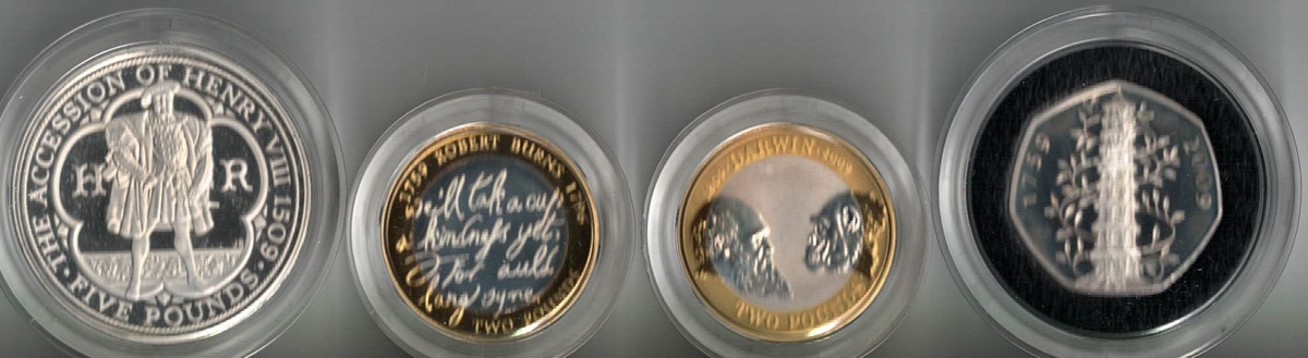 2009 Boxed Piedfort Four Coin Collection. Queen Elizabeth II on obverse. All coins are in stock. You are buying a four coin set.