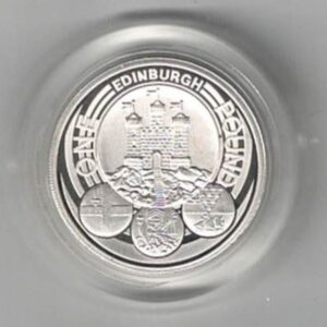 2011 One Pound Piedfort Silver Proof Edinburgh. This double thickness coin includes the original box and certificate. Ready for dispatch.